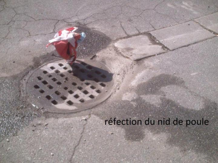 Petite maçonnerie : réfection de trottoir Mure