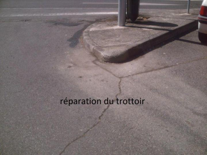 Réparation de trottoir Muret